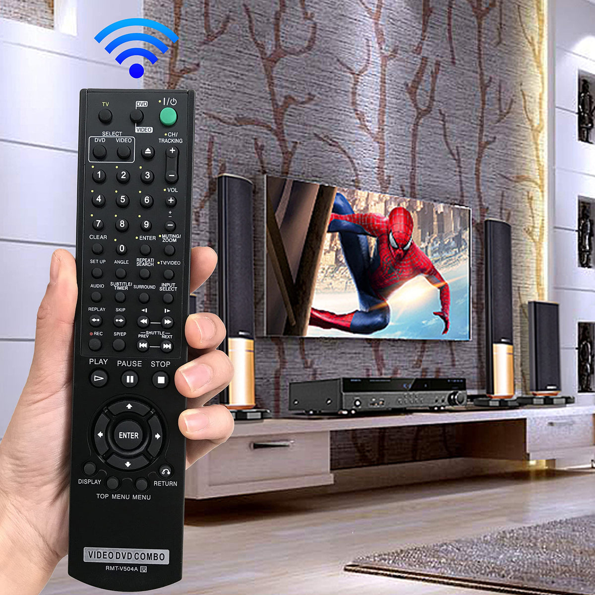 Replacement Remote Control for DVD/VHS Combo Player N378