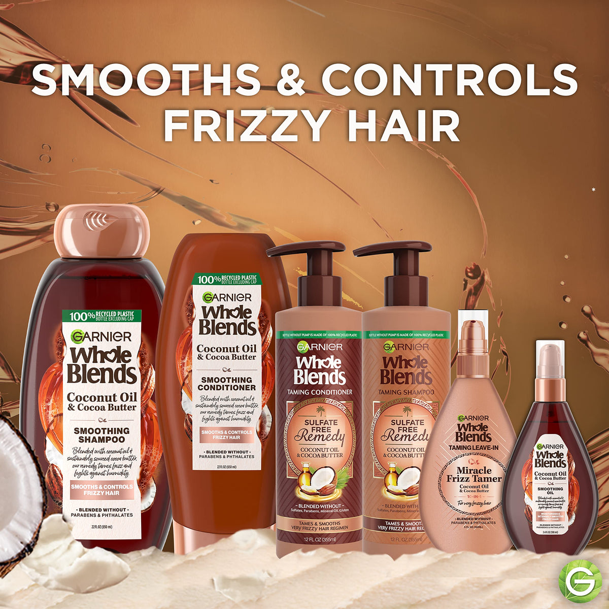 Smoothing Shampoo and Conditioner Set Coconut Oil Cocoa Butter 44 Fl Oz W82343