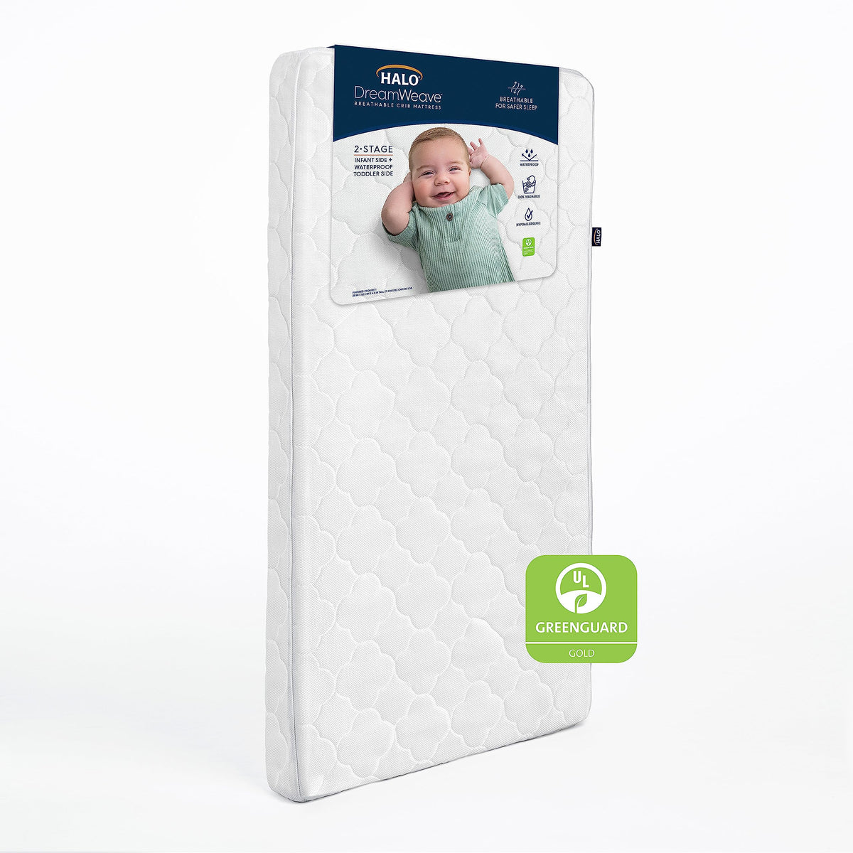 100% Breathable Dual Sided 2-Stage Crib & Toddler Mattress S355