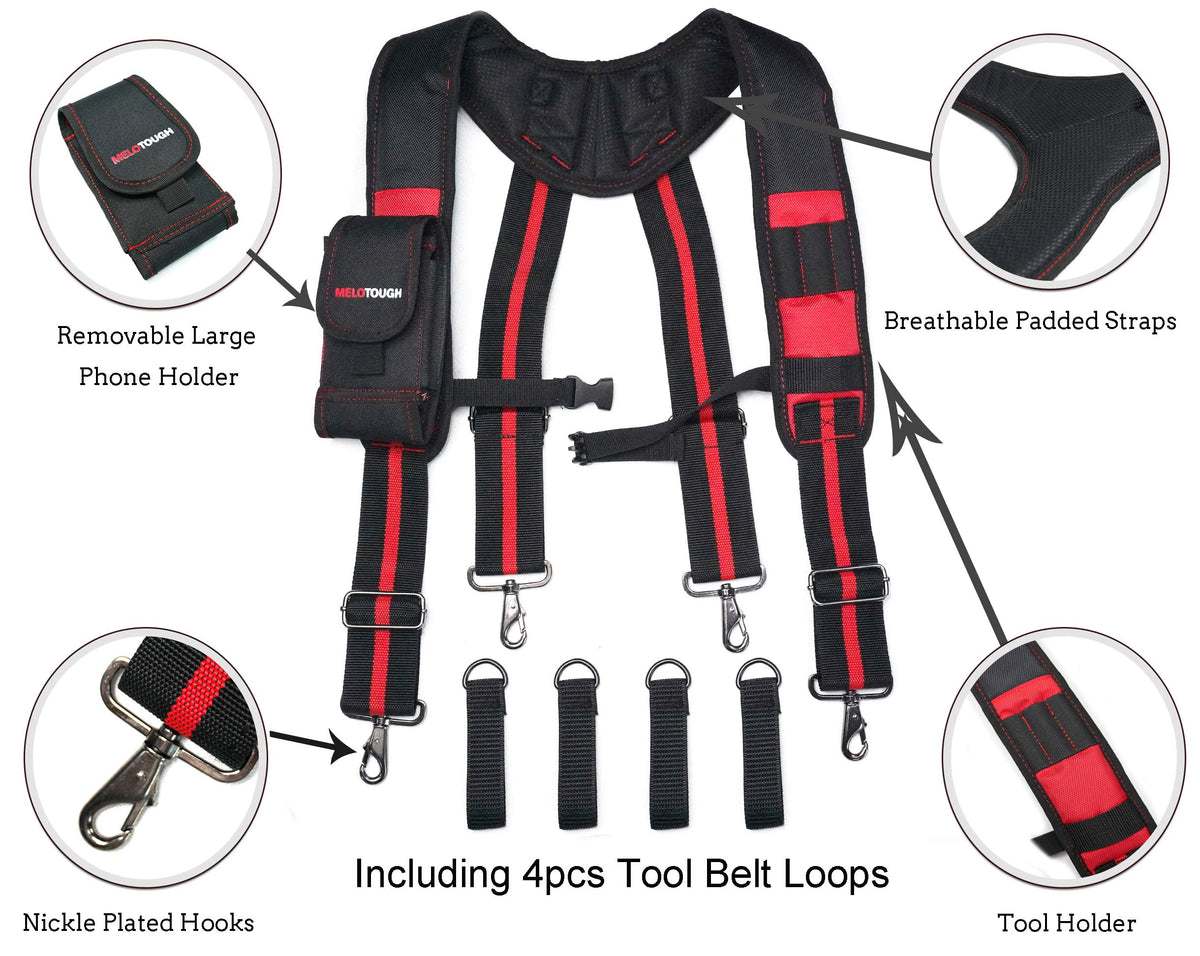 Tool Belt Suspenders with Foam Pads S661